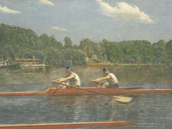 Thomas Eakins, The Biglin Brothers Racing, 1872, oil on canvas, Courtesy National Gallery of Art, Washington